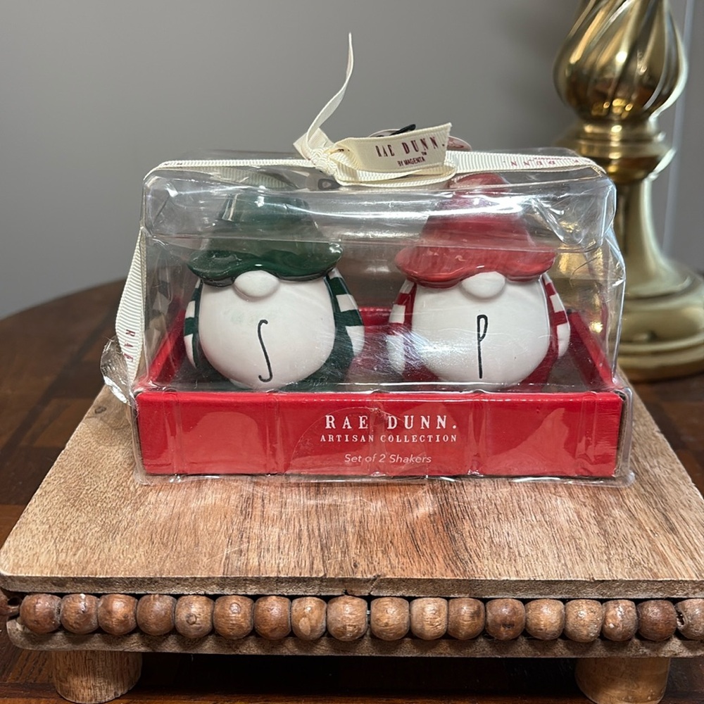 Rae Dunn gnome salt and pepper shakers